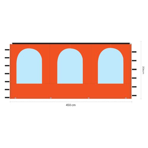 Side Panel 4,5m (with Window)