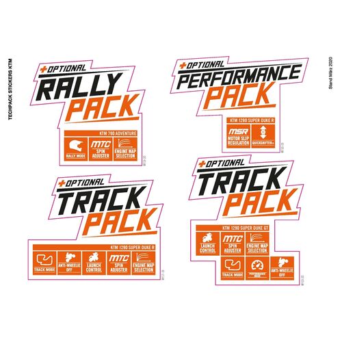 Tech Pack POS Sticker Set