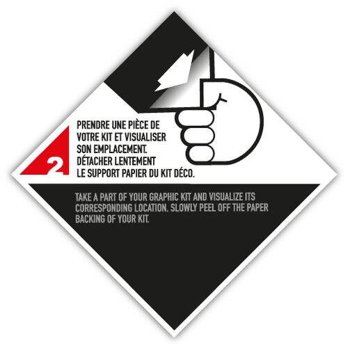 Dekor Aufkleber Kit - Storm Black Orange Matt KTM 690 Duke/R 08-11