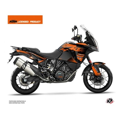 Dekor Aufkleber Kit - Raster Black Orange Matt KTM 1290...