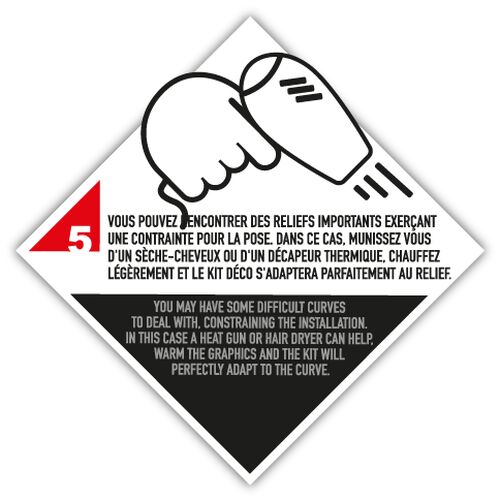 Dekor Aufkleber Kit - Raster Black Orange Matt KTM 1290 Super Adventure S 17-