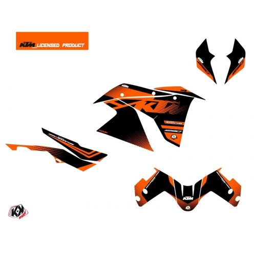 Dekor Aufkleber Kit - Raster Black Orange Matt KTM 1290 Super Adventure S 17-