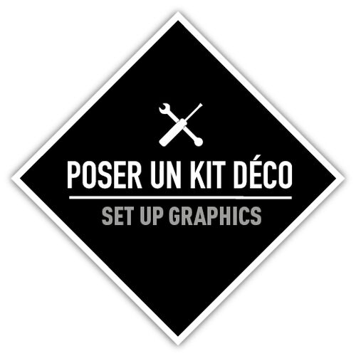 Dekor Aufkleber Kit - Raster Black Orange Matt KTM 1290 Super Adventure S 17-