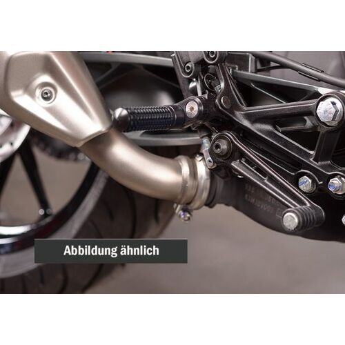 Race Fahrerfu�rastenset verstellbar (Versatzkit 33mm) schwarz/schwarz KTM 1290 SuperDuke R 20-