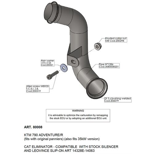LeoVince CAT ELIMINATOR (LINK PIPE)