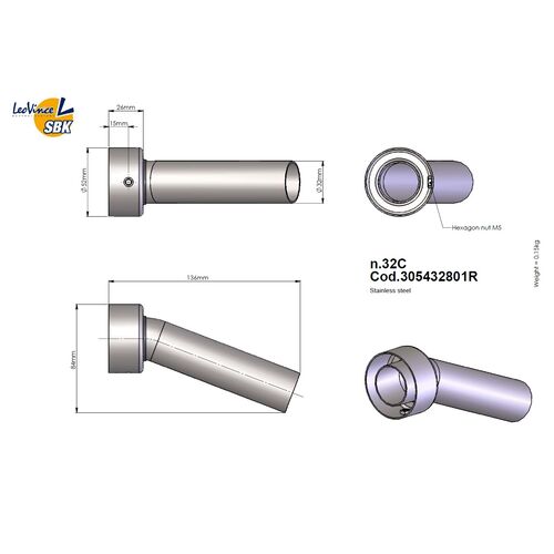 LeoVince DB Killer NR 32C SBK