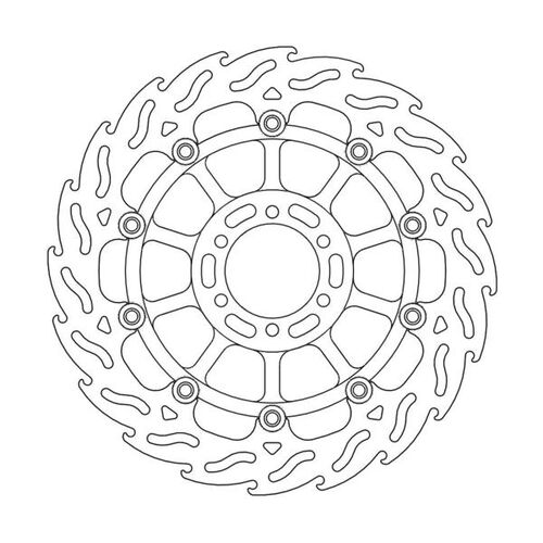 MOTO-MASTER - FLAME Floating Alu Offset Disc 305mm front...