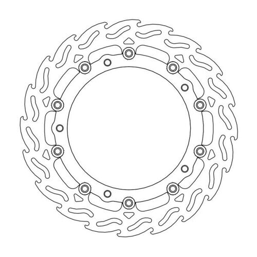 MOTO-MASTER - FLAME Floating Alu Disc 320mm front left