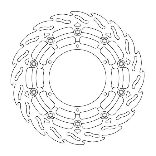 MOTO-MASTER - FLAME Floating Alu Disc 320mm front right