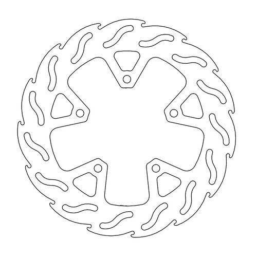 MOTO-MASTER - FLAME Fixed Disc 240mm rear