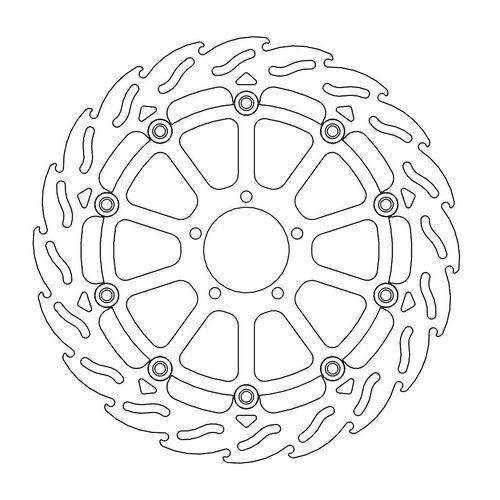 MOTO-MASTER - FLAME Floating Alu Disc 320mm front left