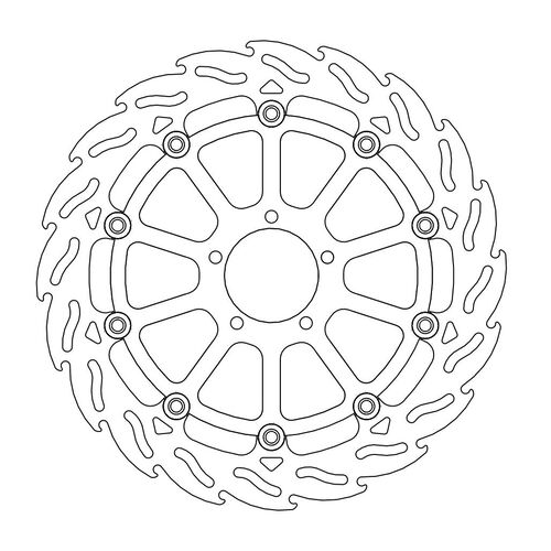 MOTO-MASTER - FLAME Floating Alu Disc 320mm front right