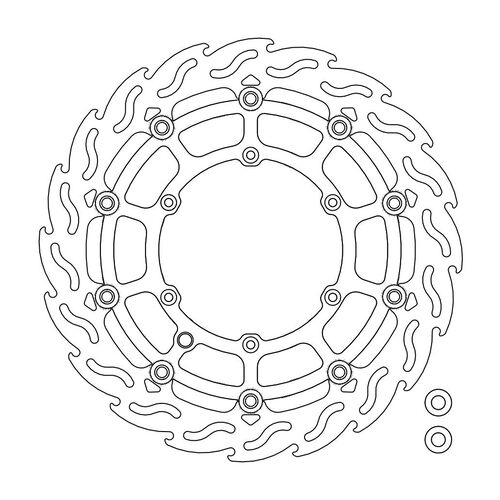 MOTO-MASTER - FLAME Floating Alu Disc 320mm front