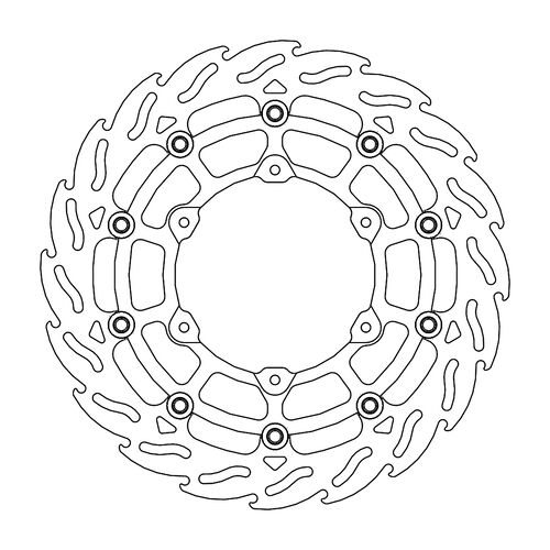 MOTO-MASTER - FLAME Floating Alu Disc 320mm front left