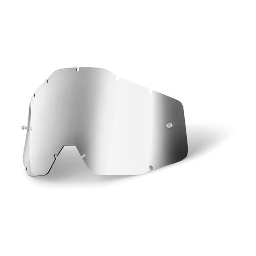 100% Linse silber gespiegelt f�r Racecraft 2, Accuri 2 & Strata 2 Brille/Goggle