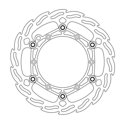 MOTO-MASTER - FLAME Floating Steel Disc 260mm front