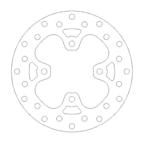 MOTO-MASTER - ROUND Fixed Disc 180mm front left/right