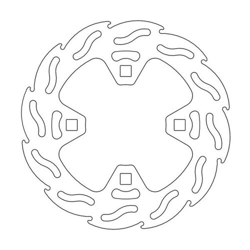 MOTO-MASTER - FLAME Fixed Disc 200mm rear