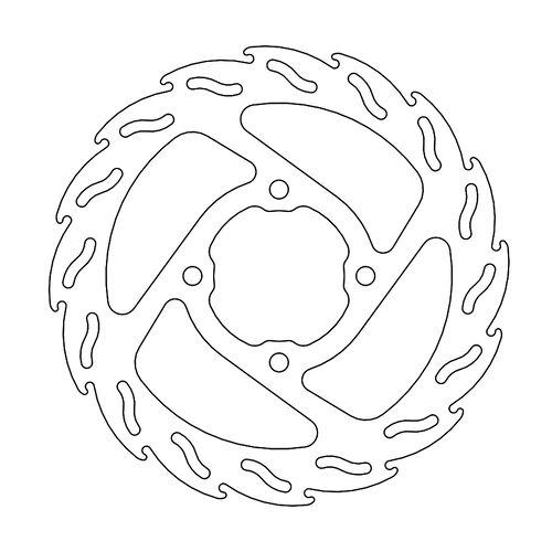 MOTO-MASTER - FLAME Fixed Disc 160mm rear