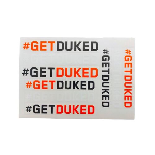#GETDUKED STICKER SET