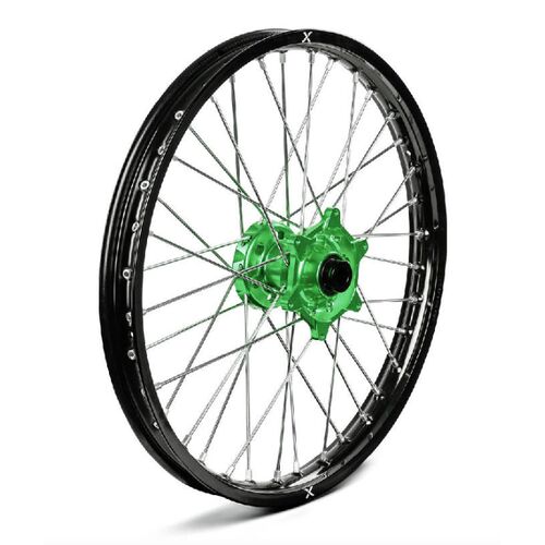 X-GRIP einzelne Felge schwarz-gr�n, V1