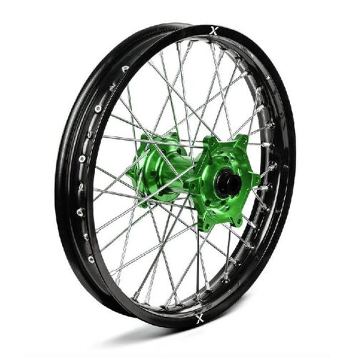 X-GRIP einzelne Felge schwarz-gr�n, V1