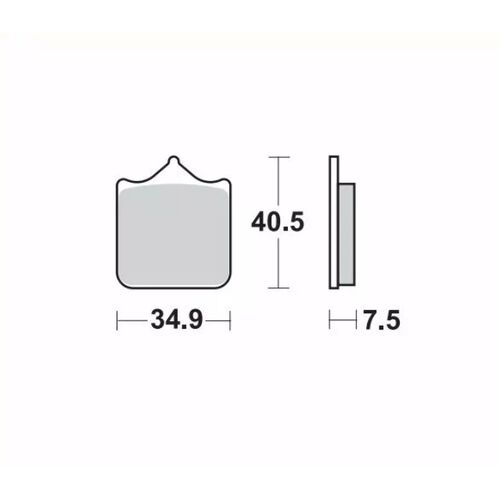 MOTO-MASTER Bremsbelag RoadPRO Sinter vorn