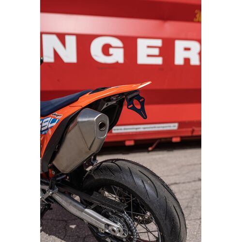 BSO Kennzeichenhalter/trger Alu extraleicht mit Blinker - KTM 690 SMC R & Enduro R / GasGas 700 SM & ES