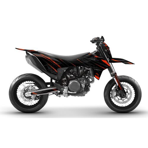 Dekor KTM 690 SMC-R- Ribbon Edition  (2014 - 2016) Orange |�Blue