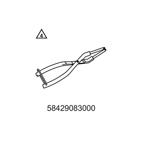 Fu�rastenfeder-Zange