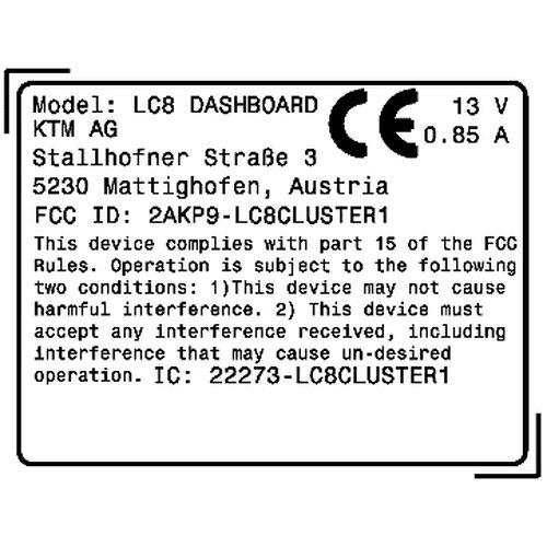 Funkzertifizierungs-Aufkleber