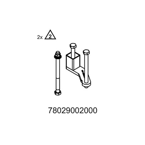 Halter und Aufnahme f�r Montagebock