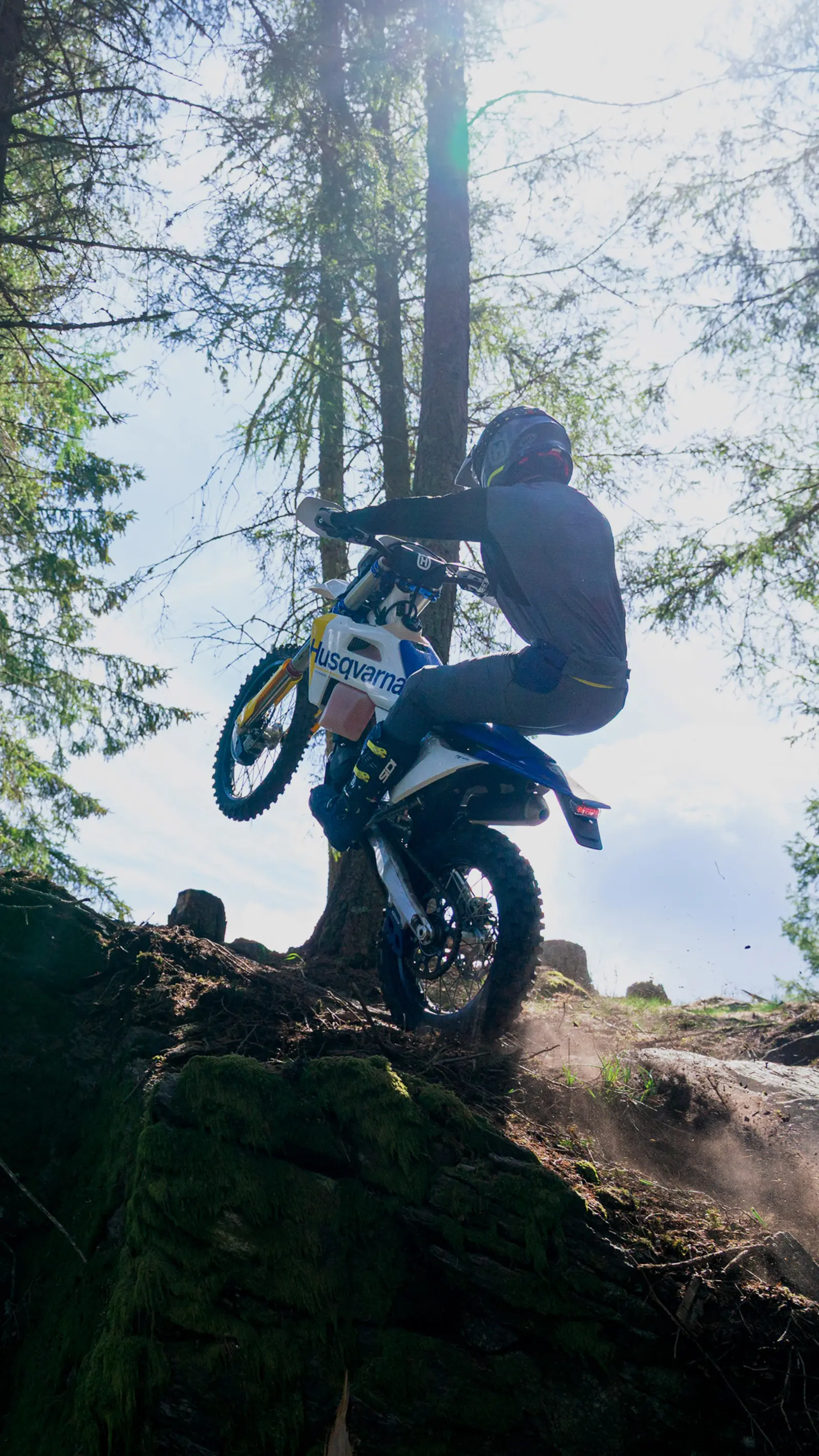 Husqvarna TE 300 in Fahrt