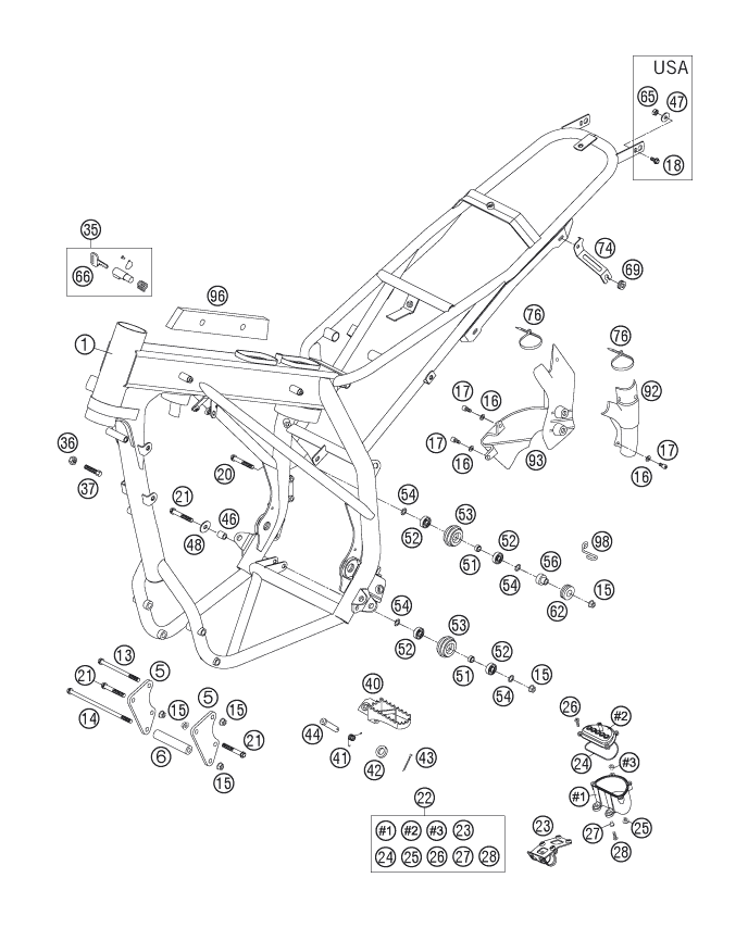 Explosionsgrafik RAHMEN