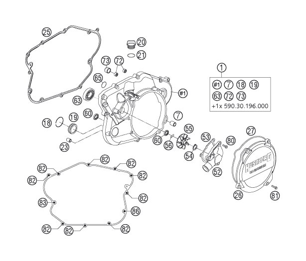 Explosionsgrafik KUPPLUNGSDECKEL
