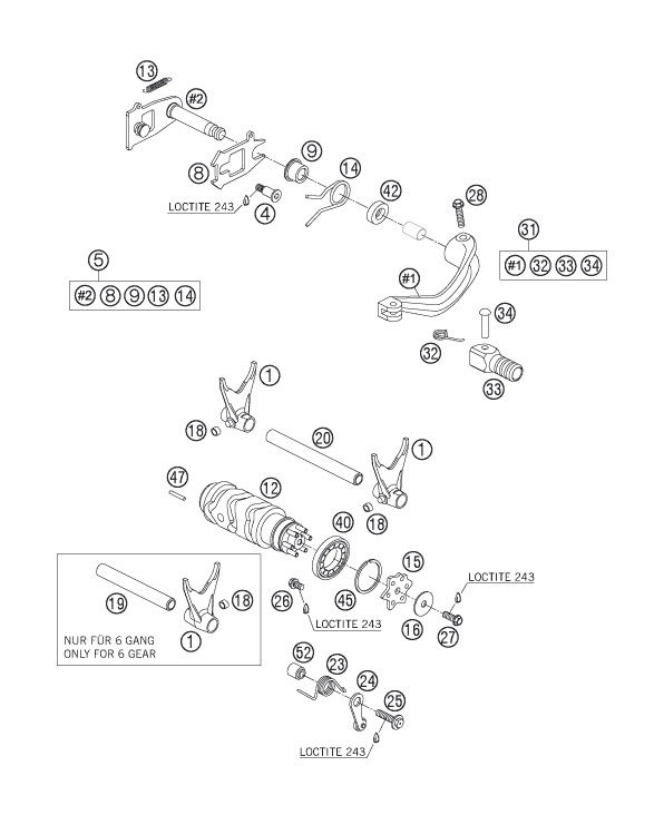 Explosionsgrafik SCHALTUNG