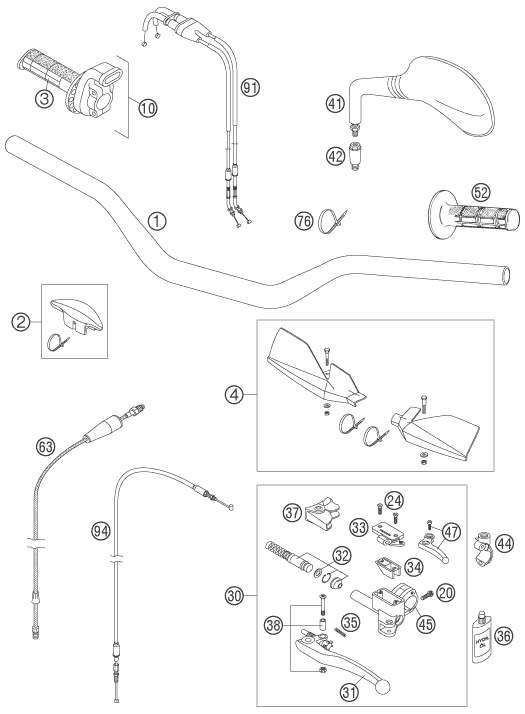 Explosionsgrafik LENKER, ARMATUREN