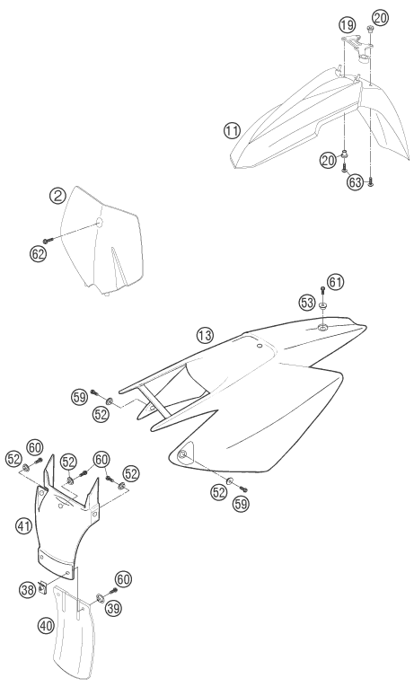 Explosionsgrafik MASKE, KOTFLÜGEL
