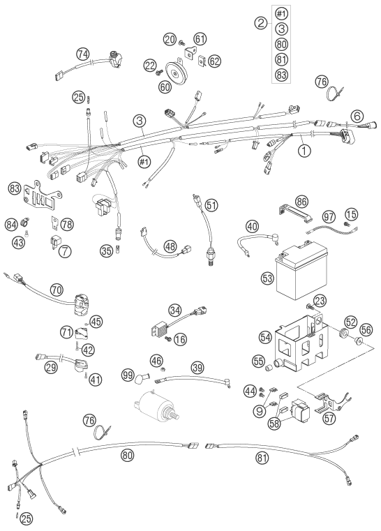Explosionsgrafik KABELSTRANG