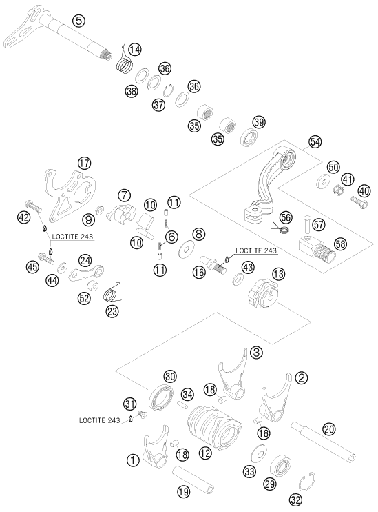 Explosionsgrafik SCHALTUNG