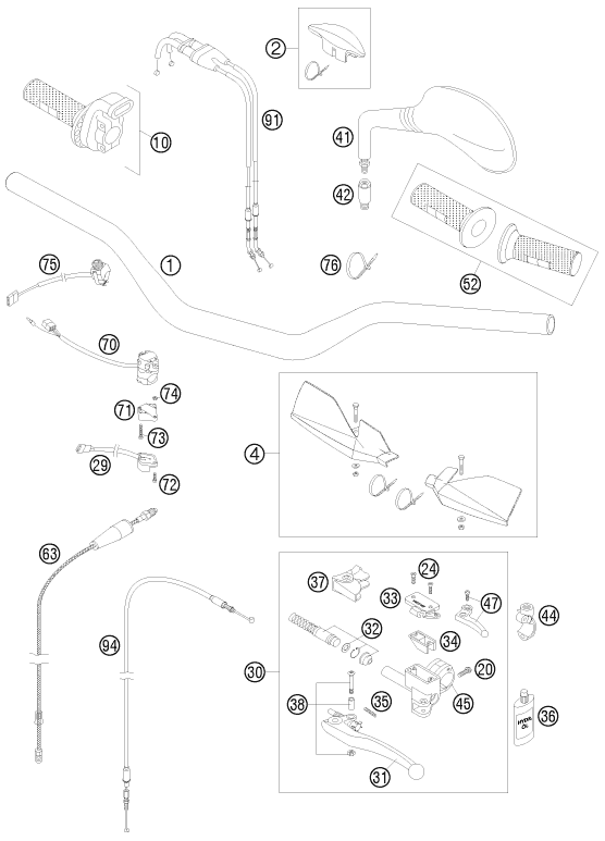 Explosionsgrafik LENKER, ARMATUREN