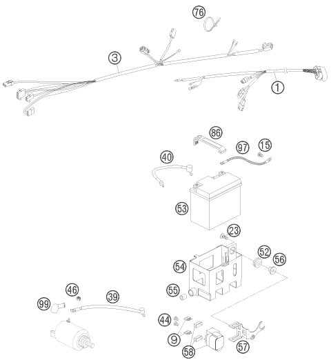 Explosionsgrafik KABELSTRANG