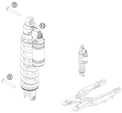 Explosionsgrafik FEDERBEIN