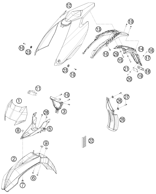 Explosionsgrafik MASKE, KOTFLÜGEL