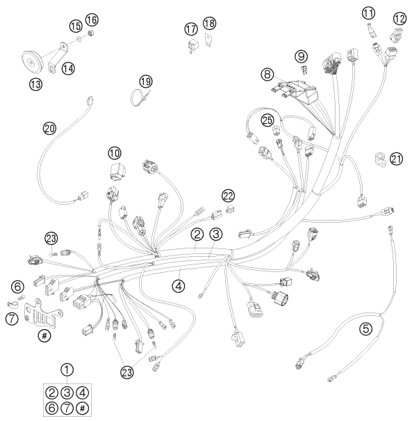 Explosionsgrafik KABELSTRANG
