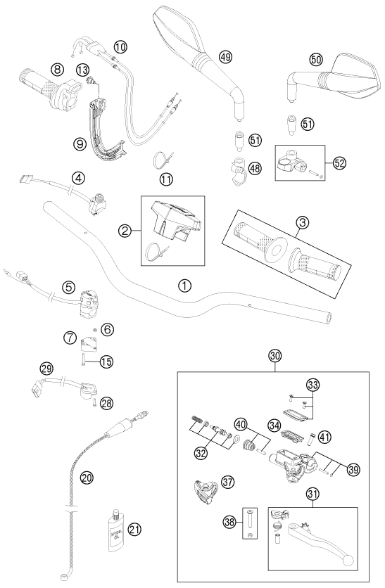 Explosionsgrafik LENKER, ARMATUREN