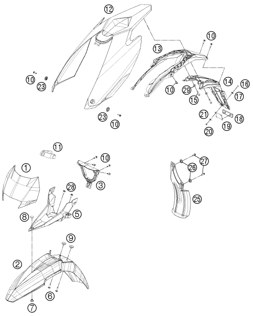Explosionsgrafik MASKE, KOTFLÜGEL