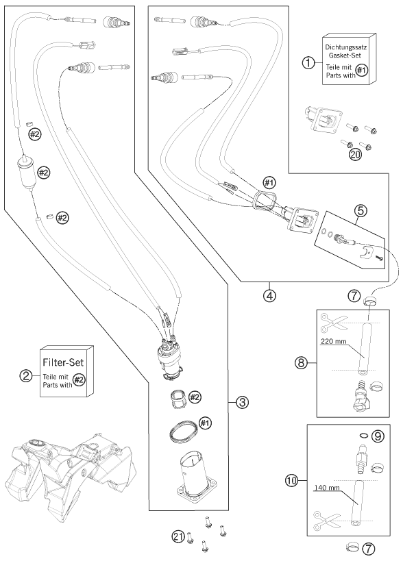Explosionsgrafik KRAFTSTOFFPUMPE