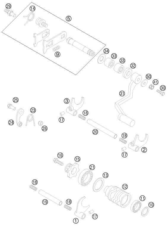 Explosionsgrafik SCHALTUNG