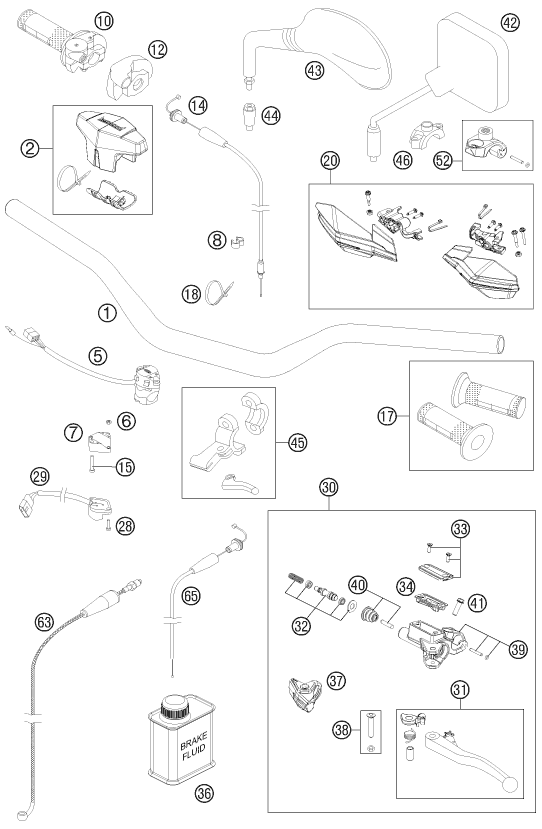 Explosionsgrafik LENKER, ARMATUREN